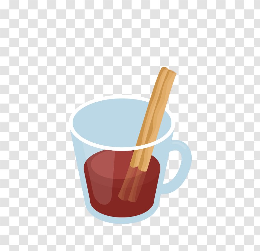 Hot Chocolate Eggnog Food Drawing - Cutlery Transparent PNG