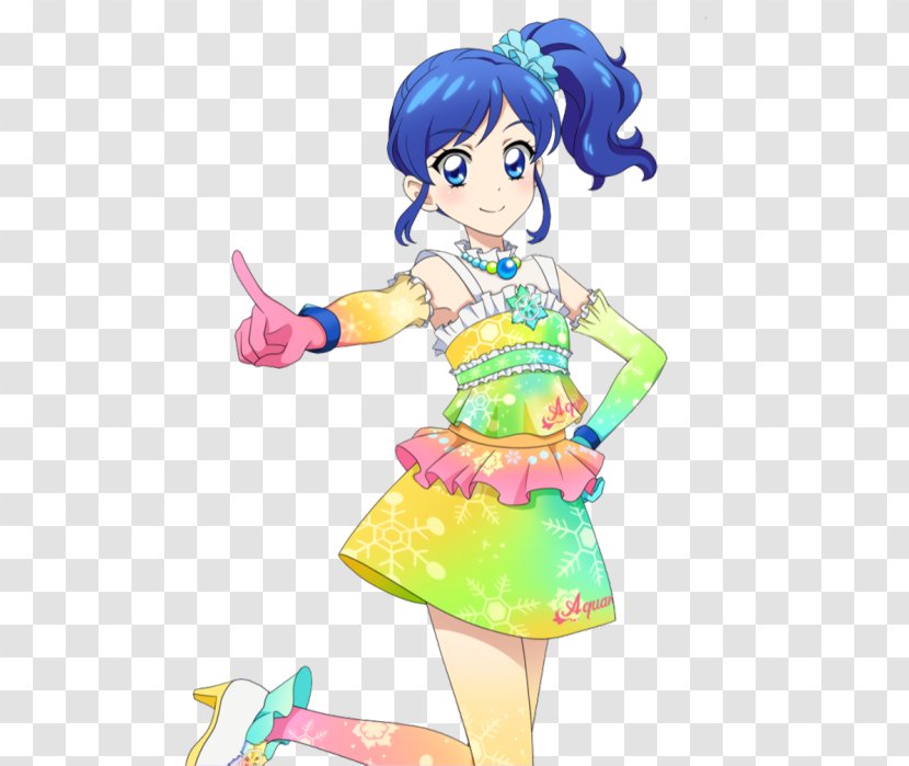 Aikatsu! Aoi Kiriya Ran Shibuki Ichigo Hoshimiya - Watercolor - Laura My Miracle Mosaic Transparent PNG