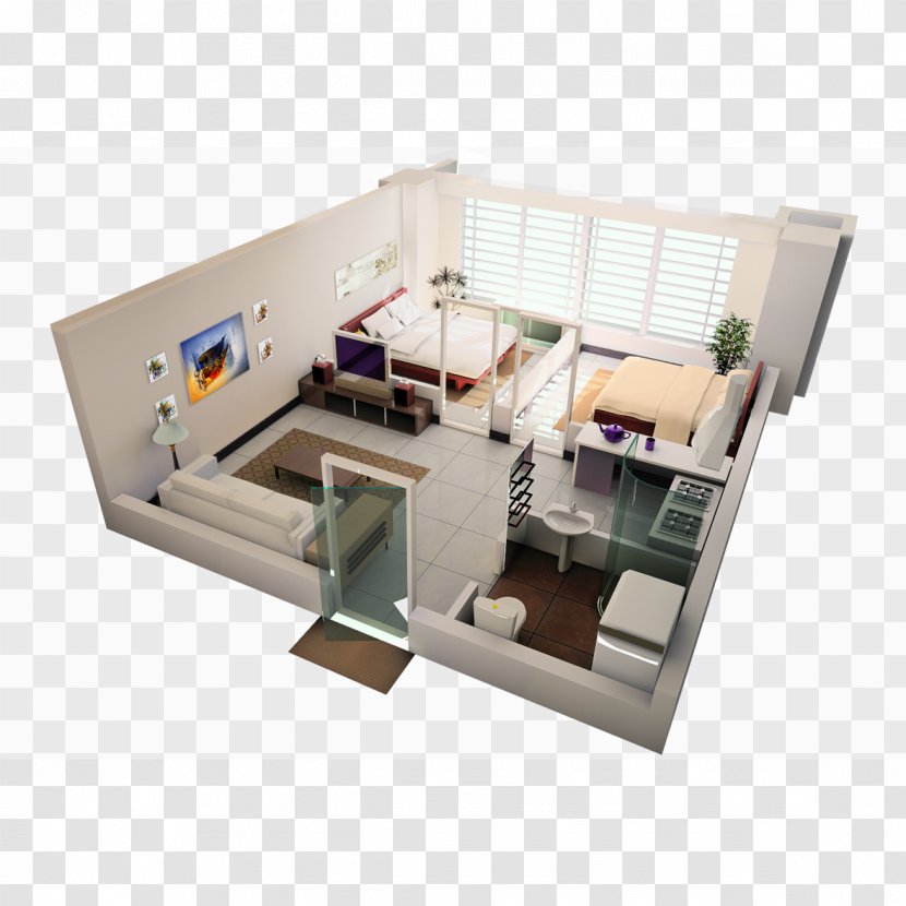 3D Computer Graphics House - Architectural Model - Interior Design Transparent PNG