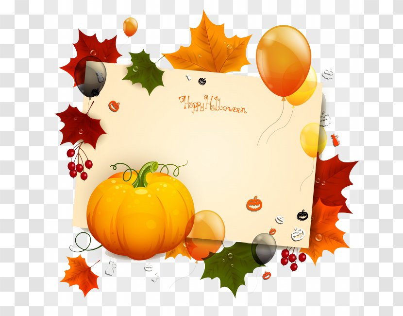 Harvest Autumn Clip Art - Tree - Halloween Pumpkin Maple Leaf Background Image Transparent PNG