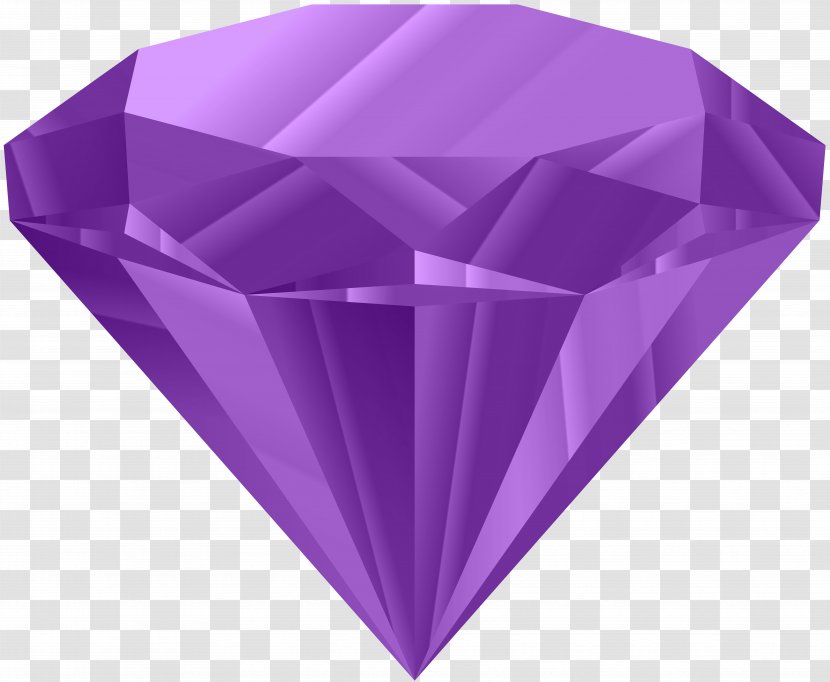 Diamond Ring Clip Art - Triangle - Purple Image Transparent PNG