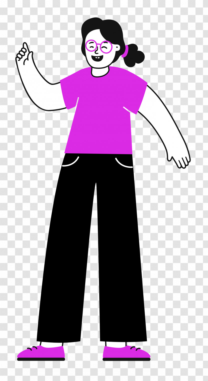 Standing Girl Woman Transparent PNG