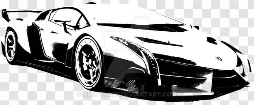 2014 Lamborghini Aventador Car Urus Gallardo - Black And White - Veneno Transparent PNG