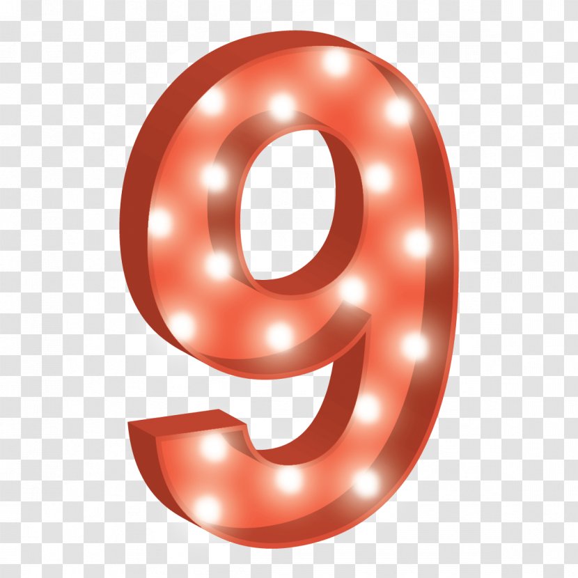 Number Numerical Digit Clip Art - Nine Transparent PNG
