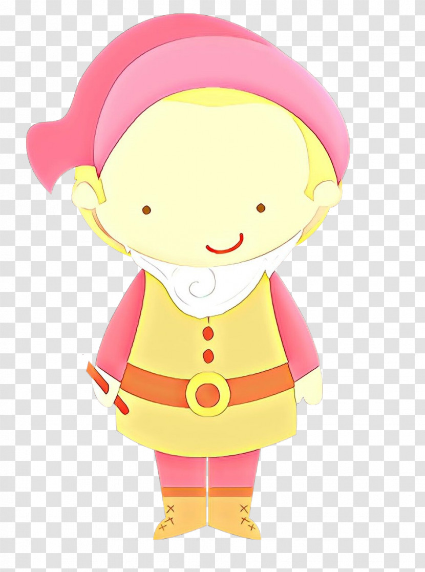 Cartoon Pink Doll Transparent PNG