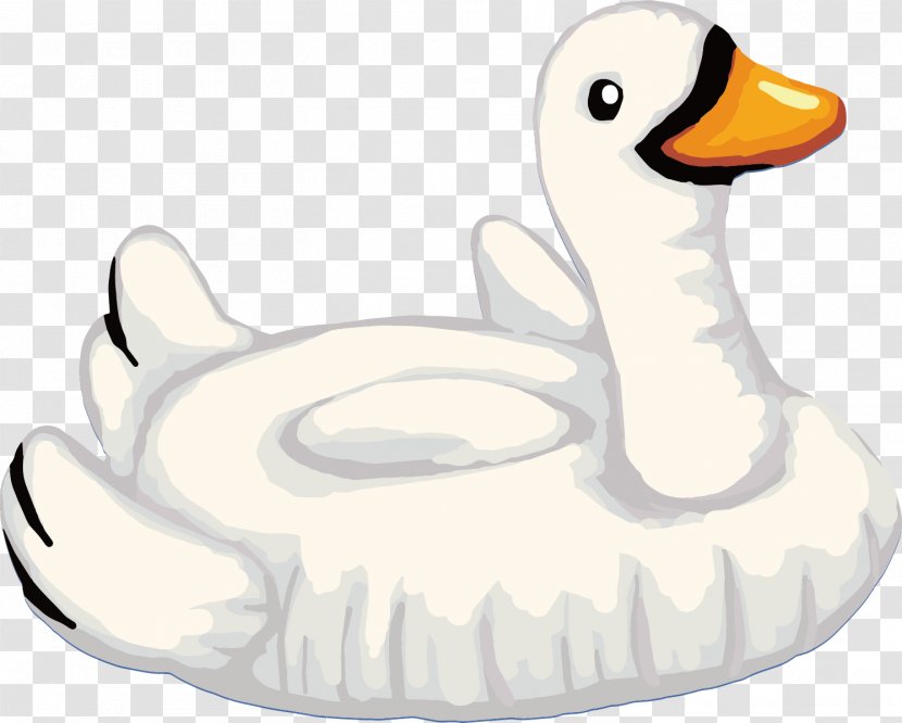 Duck Cygnini Goose Clip Art - Vector Swan Transparent PNG