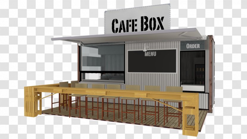 Shipping Container Architecture Intermodal Cafe Restaurant - Bar - Building Transparent PNG