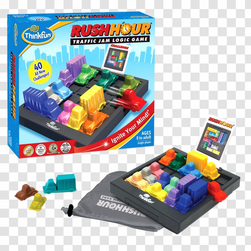 ThinkFun Rush Hour Deluxe Game - Thinkfun Jr - Toy Transparent PNG