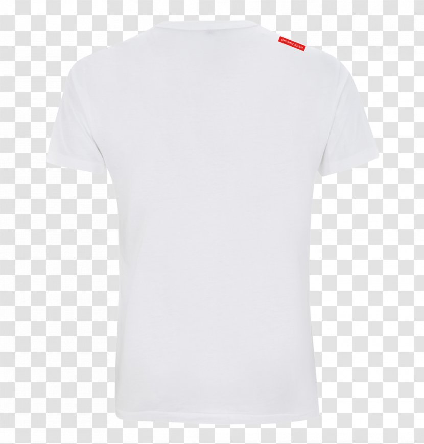 T-shirt Crew Neck Clothing Sleeve - White Back Transparent PNG