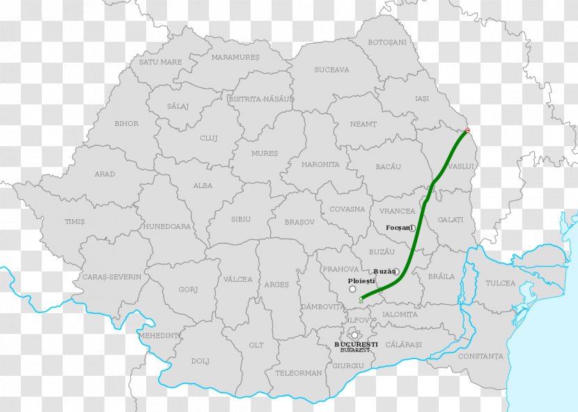 Map Romanians Tuberculosis - Romania Transparent PNG