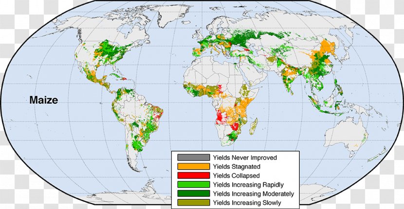 Green Revolution Map Maize Crop Yield Transparent PNG