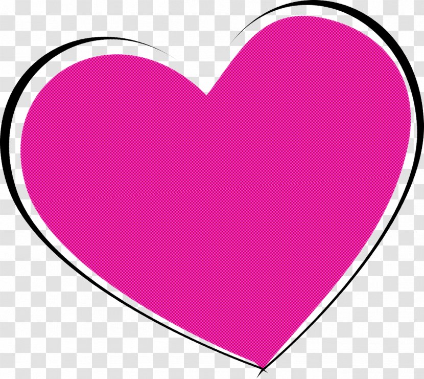 Heart Pink Clip Art Violet Purple - Magenta - Love Transparent PNG