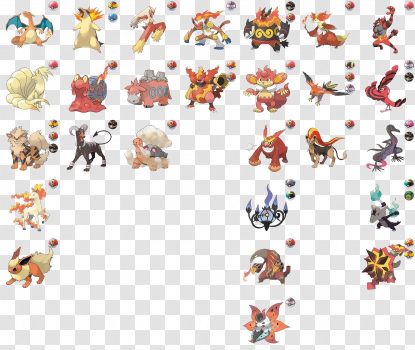 Clip Art Illustration Product Line - Fiction - Fire Type Pokemon Transparent PNG