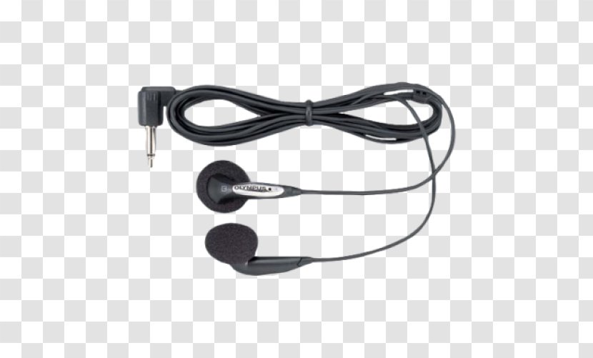 Olympus E-20 Headphones Dictation Machine Écouteur Headset - Audio Equipment - Microphones Speaking Transparent PNG