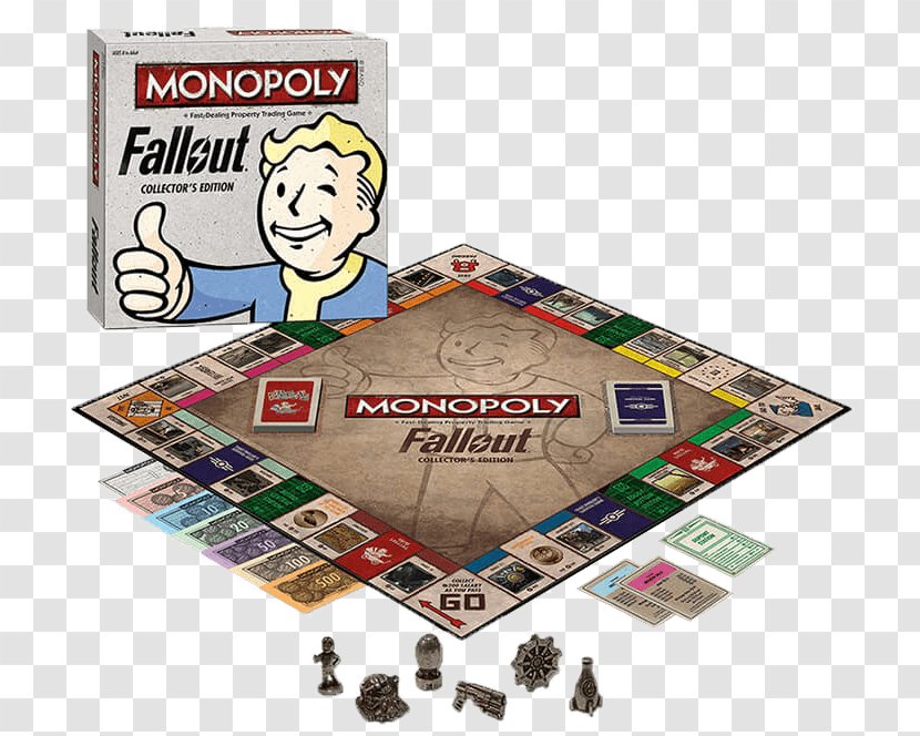 USAopoly Monopoly Amazon.com Fallout 4 Video Games - Recreation Transparent PNG