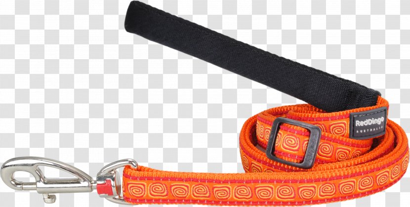 Leash Dog Collar Orange Strap - Automotive Industry Transparent PNG