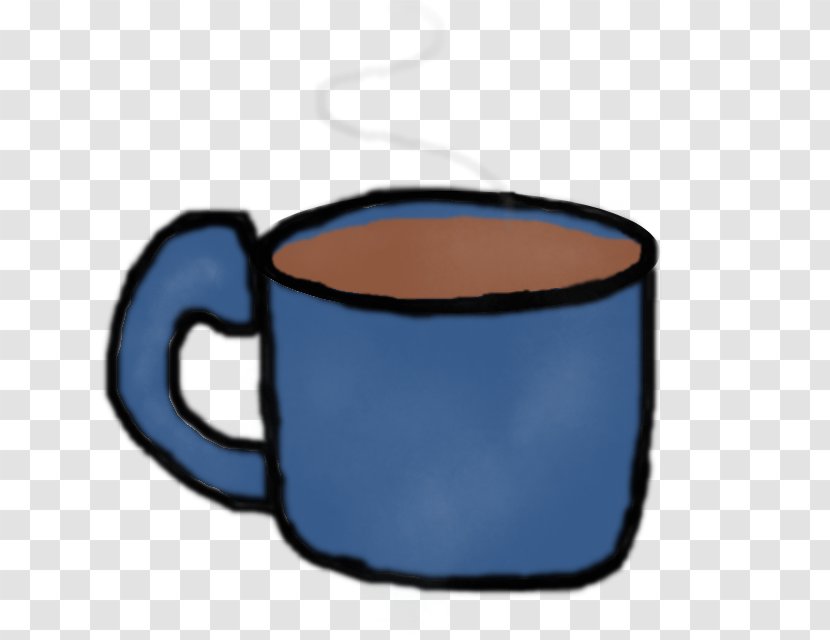 Coffee Cup Mug Cobalt Blue - Sketch Transparent PNG