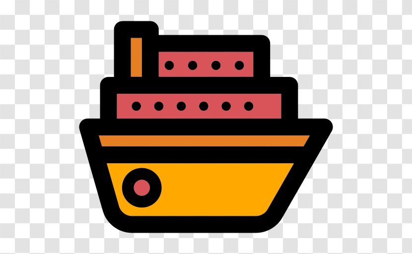 Cruise Ship Transport - Yellow - Clip Art Clipart Black Transparent PNG