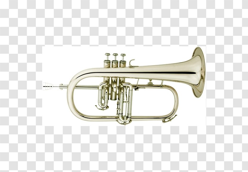 Cornet Flugelhorn Trumpet Saxhorn Mellophone - Silhouette Transparent PNG