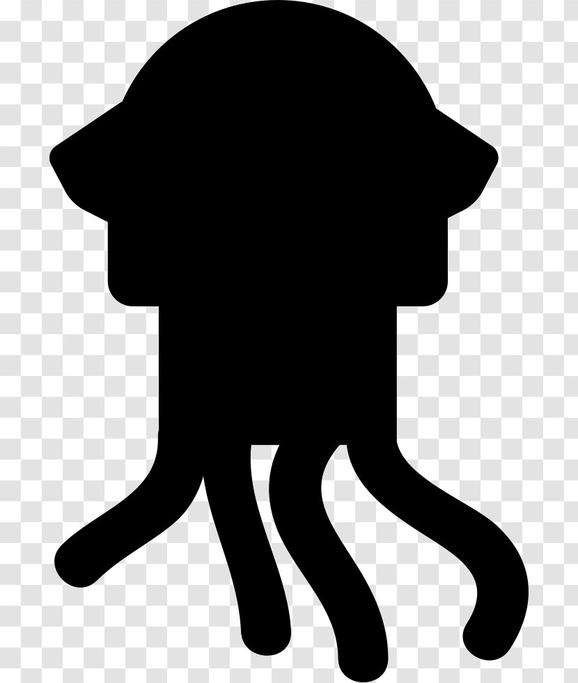 Squid As Food Whiskers Clip Art - Cat - Silhouette Transparent PNG