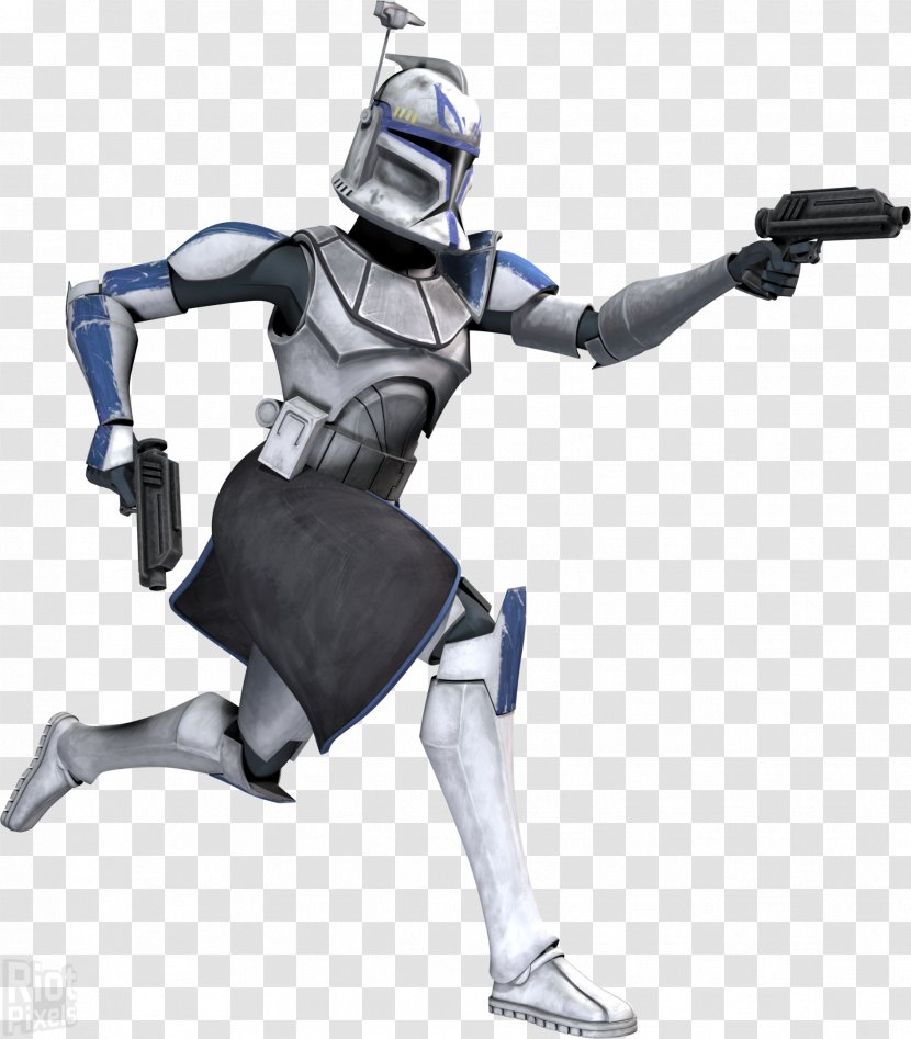 clone trooper with lightsaber