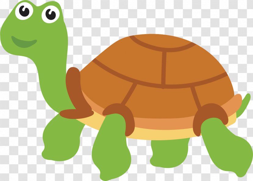 Sea Turtle Tortoise - Hand Painted Vector Transparent PNG