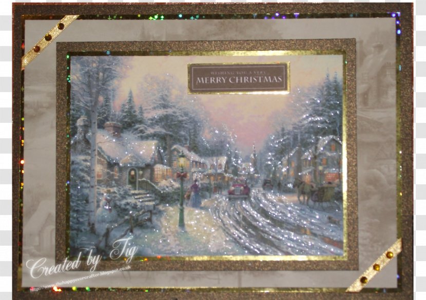 Watercolor Painting Artist Christmas Day - Oil - Thomas Kinkade Transparent PNG