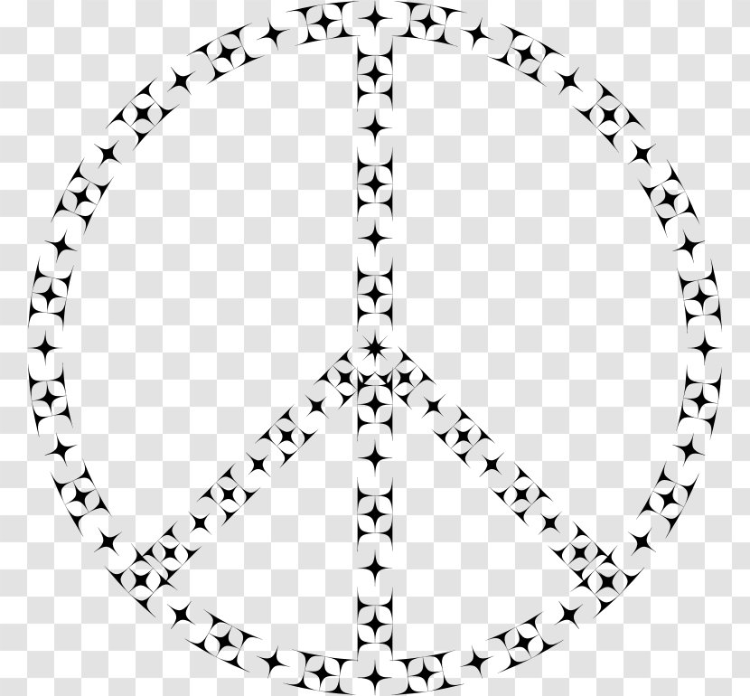 Peace Symbols Embroidery Geometry Clip Art - Rim - Bohemian Clipart Transparent PNG