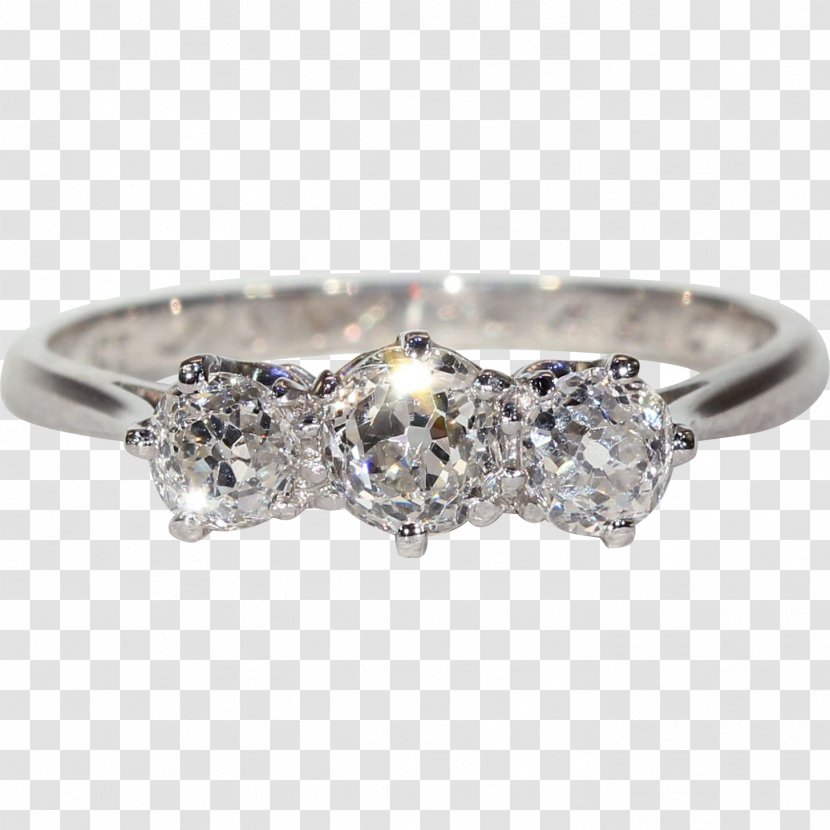Engagement Ring Gold Białe Złoto Jewellery - Platinum Transparent PNG