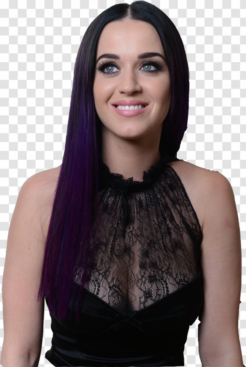 Katy Perry Purple Human Hair Color Hairstyle - Silhouette Transparent PNG