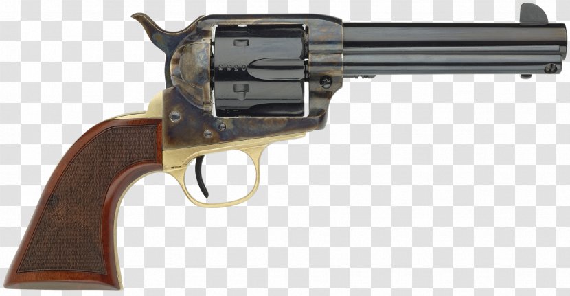 A. Uberti, Srl. Cowboy Action Shooting Revolver .45 Colt Firearm - Silhouette Transparent PNG
