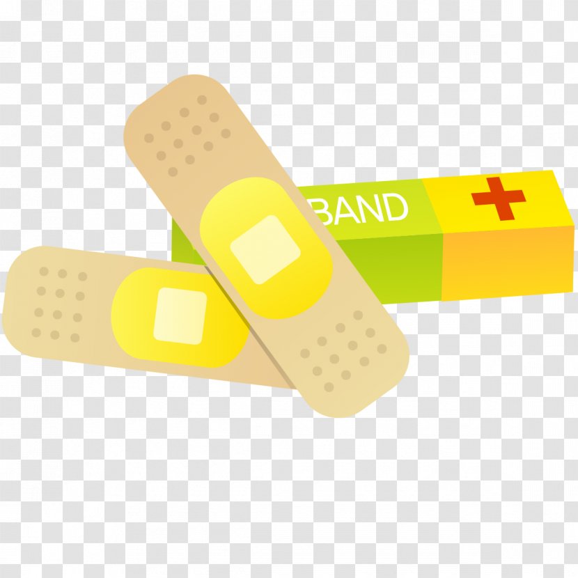 Wound Adhesive Bandage - Yellow - Color Sticker Case Transparent PNG