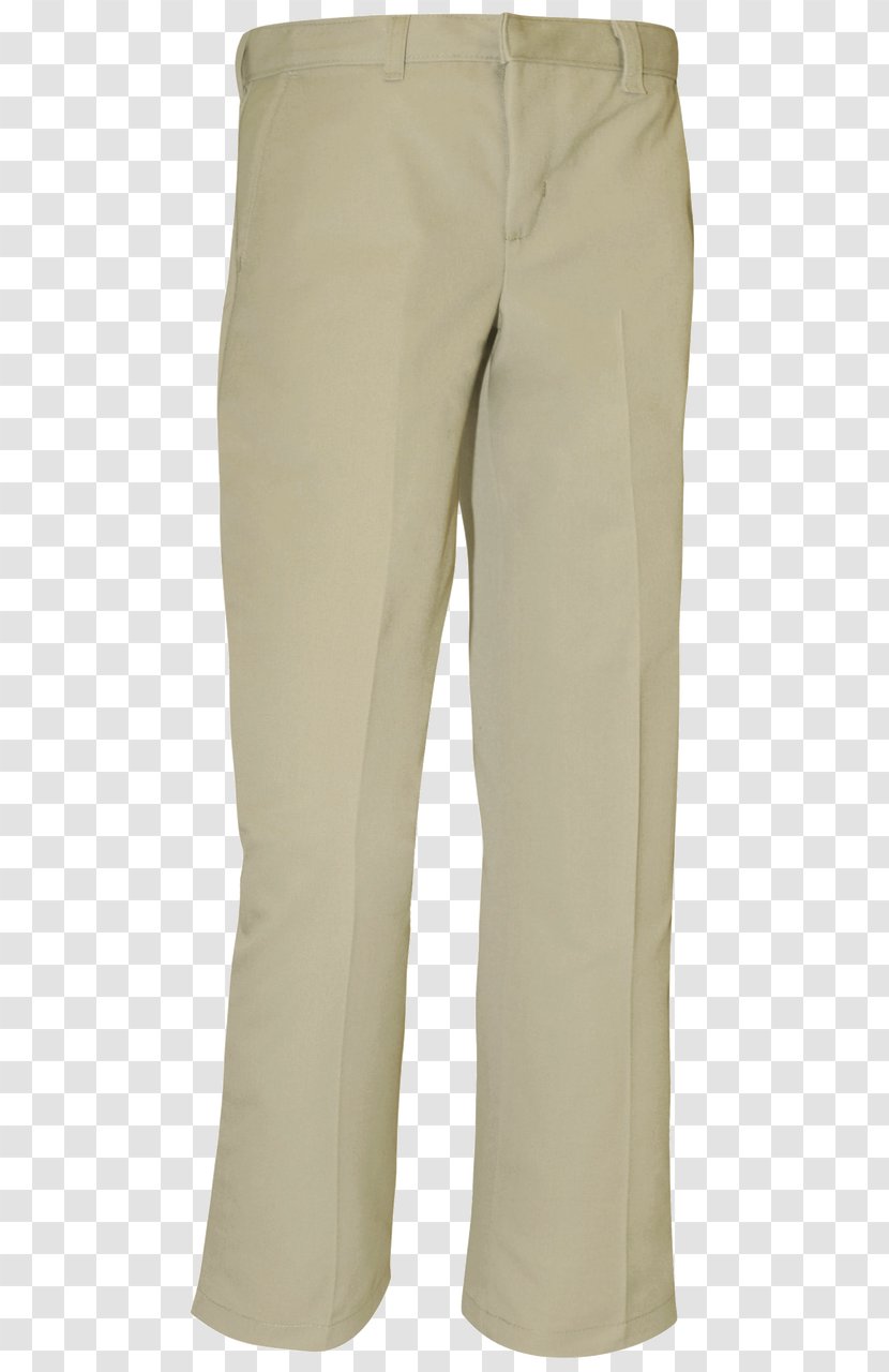 Khaki Waist Pants - Trousers - Mens Flat Material Transparent PNG
