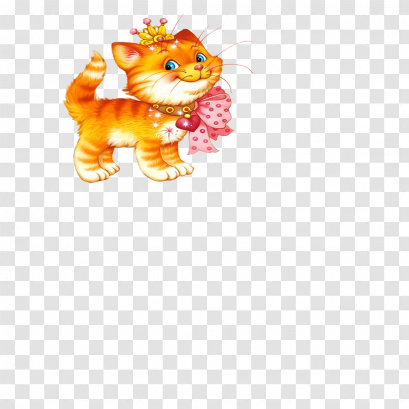 Cat Kitten Clip Art - Cuteness - Cartoon Wearing Yellow Bell Transparent PNG