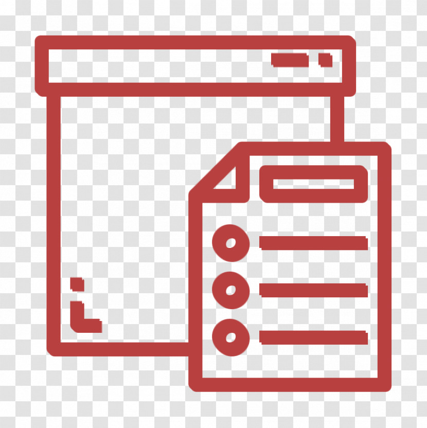Checklist Icon Office Stationery Icon Box Icon Transparent PNG
