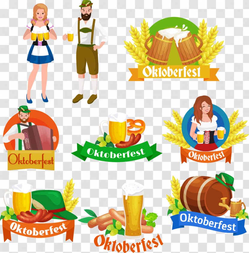 Oktoberfest National Beer Festival Germany Illustration - Vector Material Transparent PNG