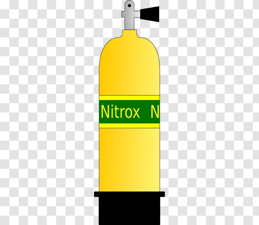 Underwater Diving Cylinder Scuba Nitrox Set - Plongeacutee Badge Transparent PNG