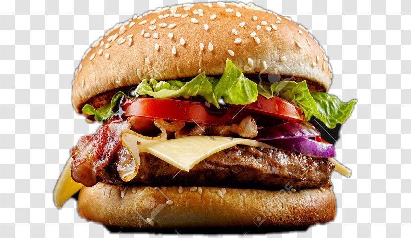 Cheeseburger Hamburger Buffalo Burger Whopper French Fries - Junk Food - And Transparent PNG