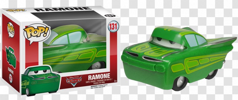 Lightning McQueen Mater Doc Hudson Ramone Cars - Green - Painted Figure Transparent PNG