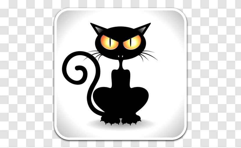 Black Cat Kitten Clip Art Halloween Transparent PNG