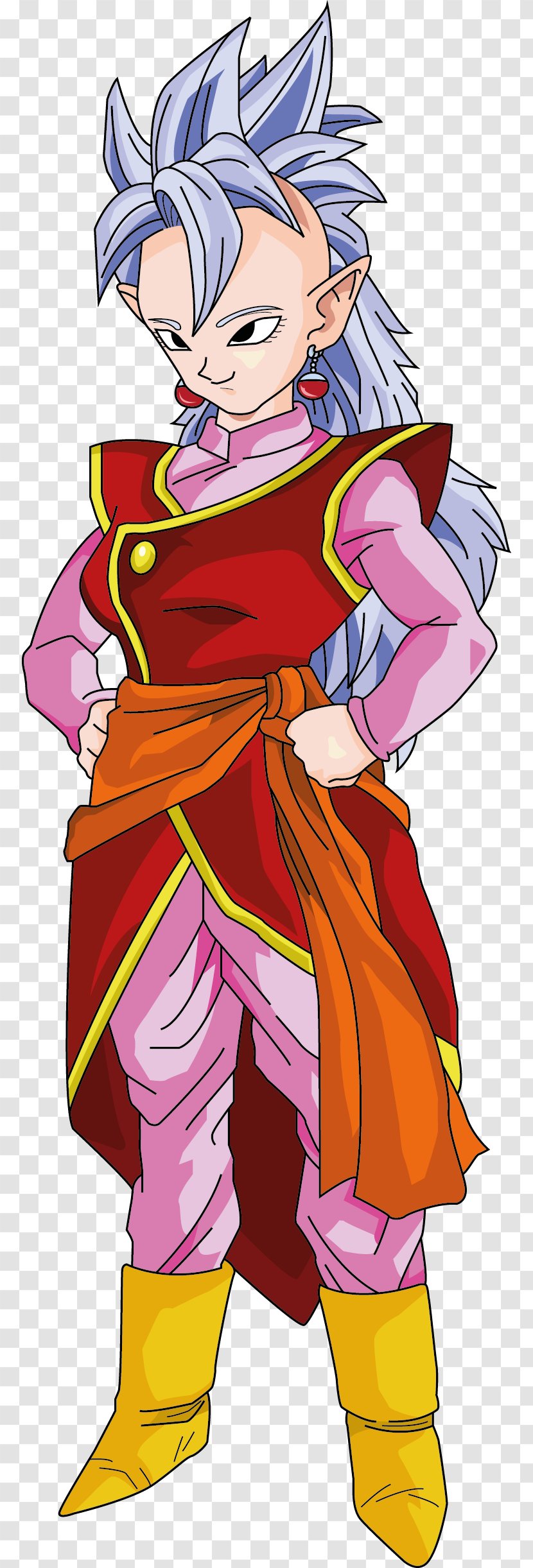 East Kaiō-shin King Kai Majin Buu Gotenks - Cartoon - Goku Transparent PNG