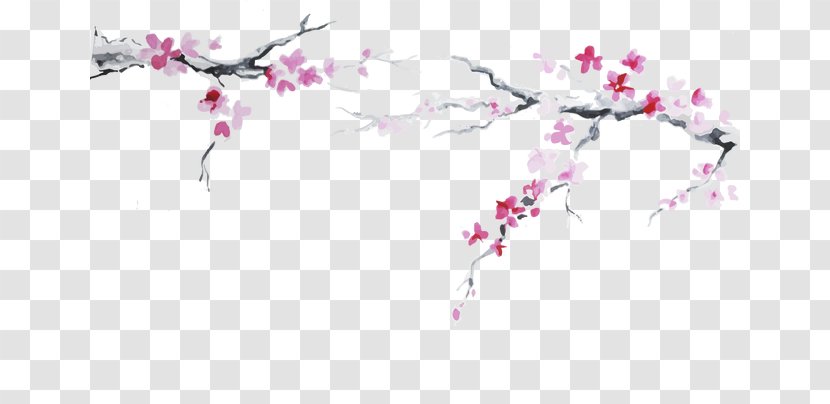 Japanese Cuisine Cherry Blossom Flag Of Japan - Flower - Plum Transparent PNG