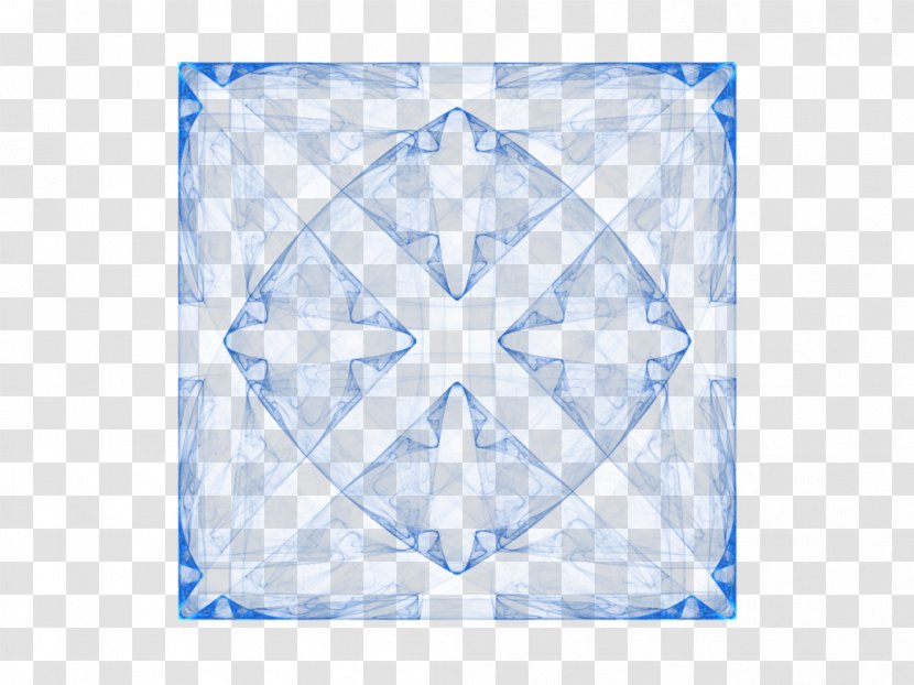 Cobalt Blue Textile Pattern - Microsoft Azure - Origami Transparent PNG