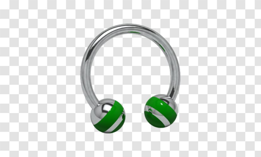 Earring Jewellery Headphones Silver Audio - Clothing Accessories - Barbell Transparent PNG