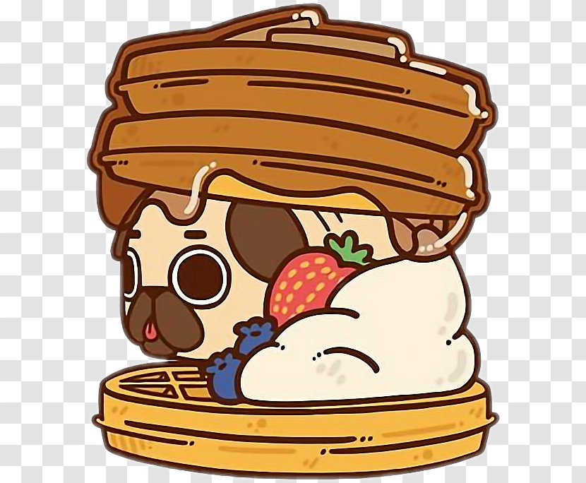 Pug Bulldog Waffle Pancake Puppy - Weffel Transparent PNG