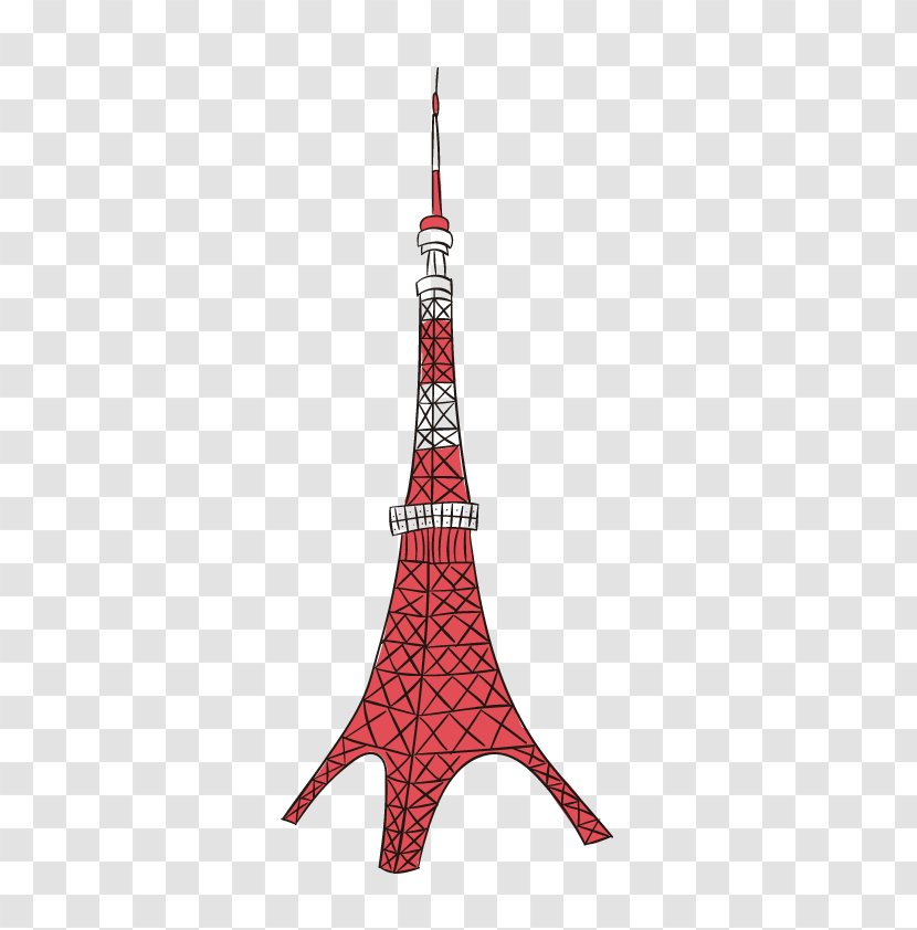 Tokyo Tower Eiffel - Japan - Vector Transparent PNG