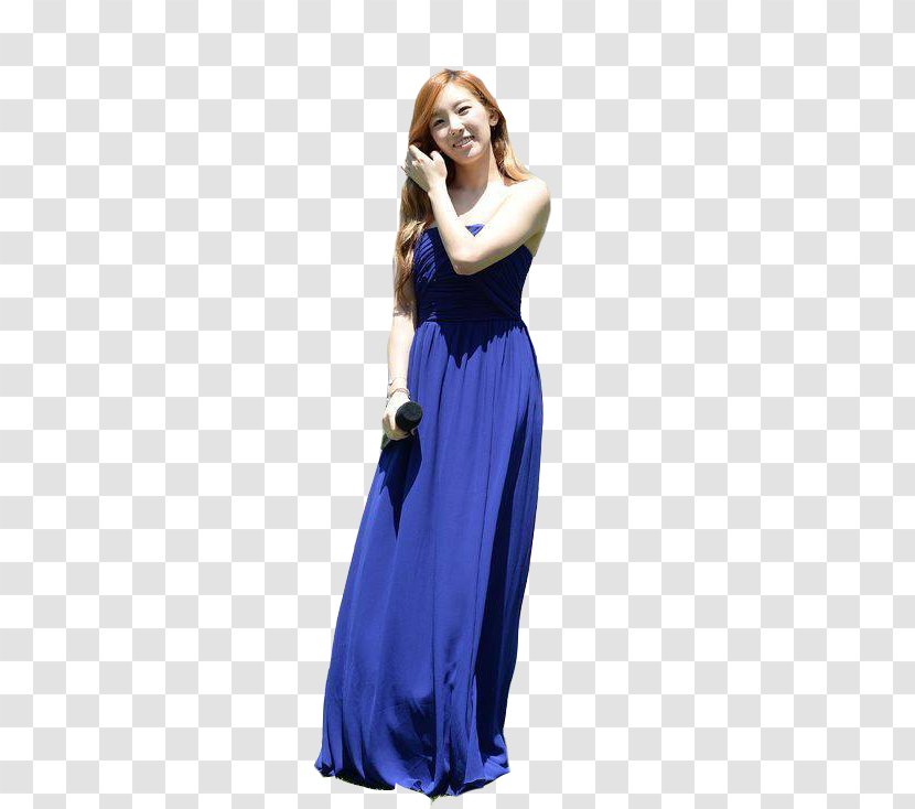 Cocktail Dress Shoulder Cobalt Blue - Watercolor Transparent PNG