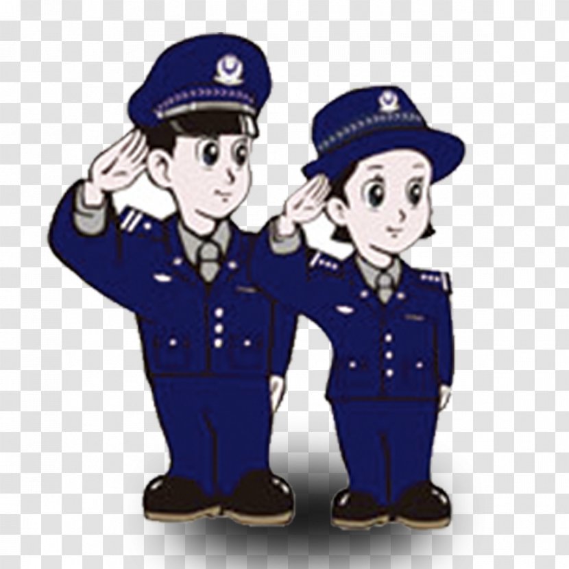 Police Officer Cartoon - Uniform - Elements Transparent PNG