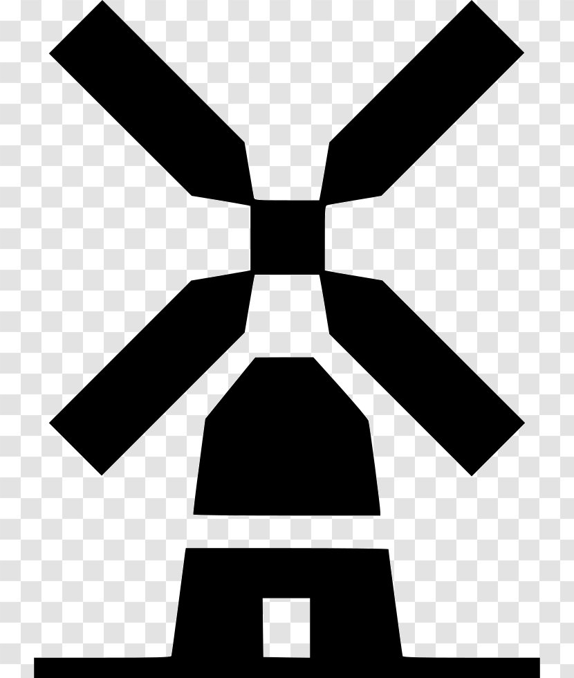 Windmill Clip Art - Logo - Silhouette Transparent PNG