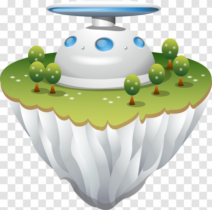Science And Technology Island Forest Vector - Cake Stand - Logo Transparent PNG